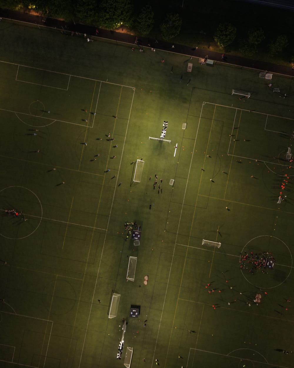 Aerial field capture over a broad property